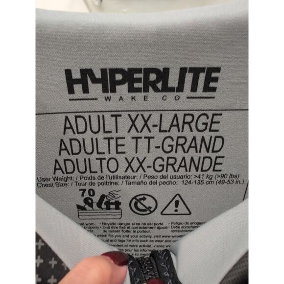 Men's Elite Life Jacket - US Coast Guard Approved XX-Large Black/Dark Grey - Picture 2 of 9